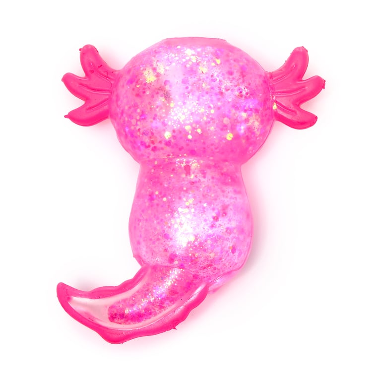 Stretchy Squeezy Fidget Toy - Glitter Axolotl (EN71 Certified)