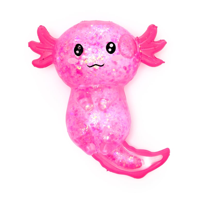Stretchy Squeezy Fidget Toy - Glitter Axolotl (EN71 Certified)