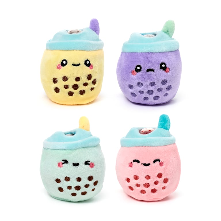 Queasy Squeezies Foodiemals Bubble Tea Fidget Toy - CE/EN71 Marked Polyester & Polyacrylate Beads for Adults and Kids Over 3 Years
