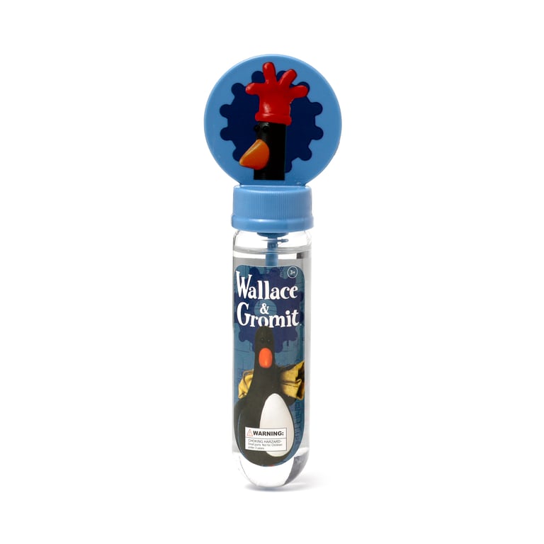 Wallace & Gromit Fun Kids Bubbles - CE Marked & EN71 Compliant Plastic Bubble Solution 35ml