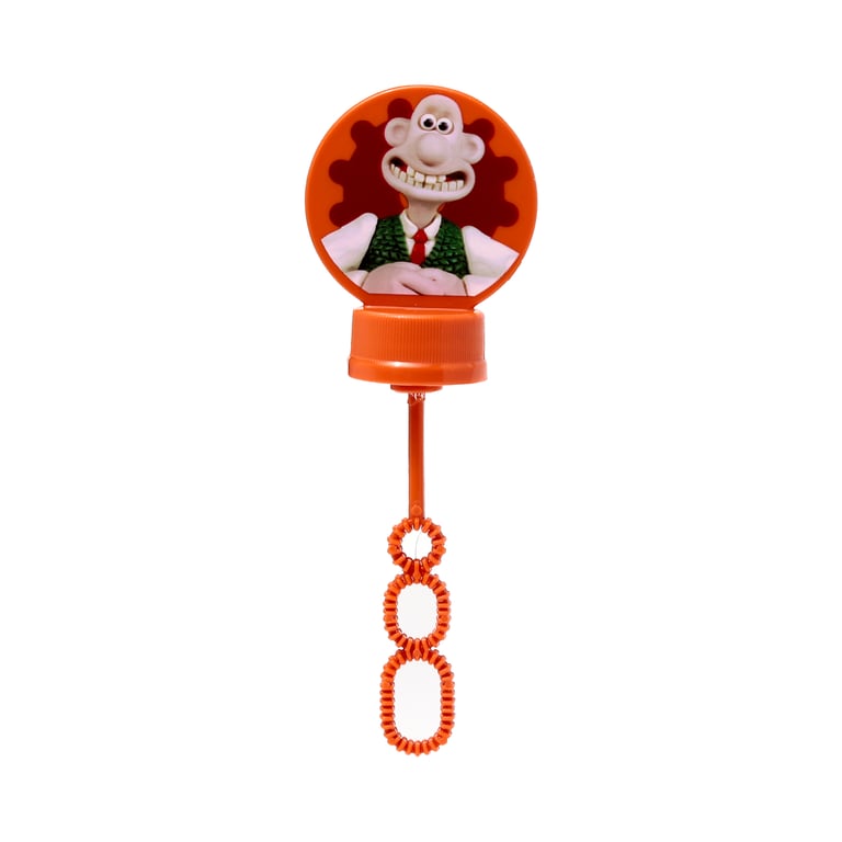 Wallace & Gromit Fun Kids Bubbles - CE Marked & EN71 Compliant Plastic Bubble Solution 35ml