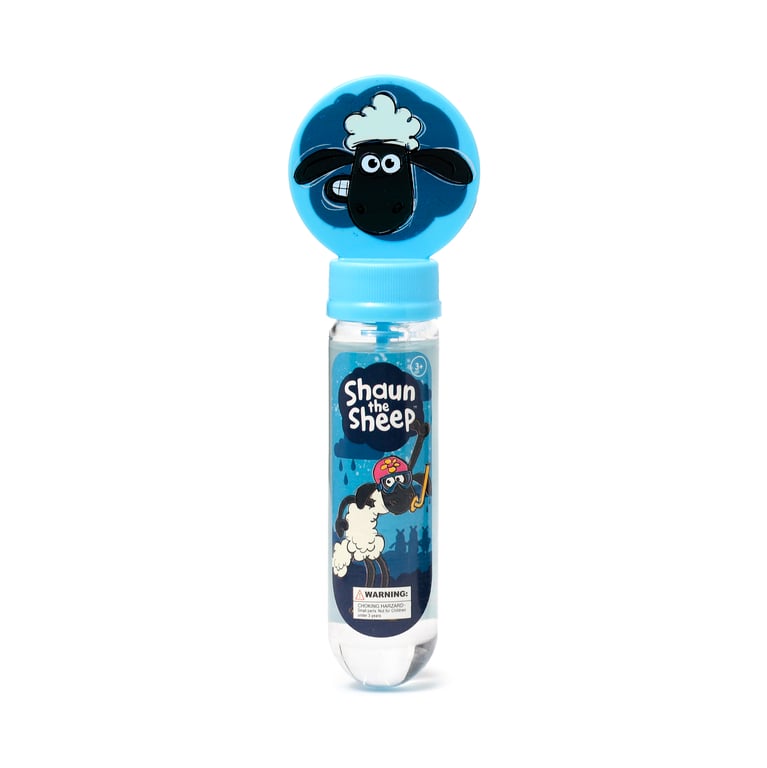 Shaun the Sheep Fun Kids Bubbles - CE/UKCA Marked & EN71 Compliant 35ml Plastic Bubble Set