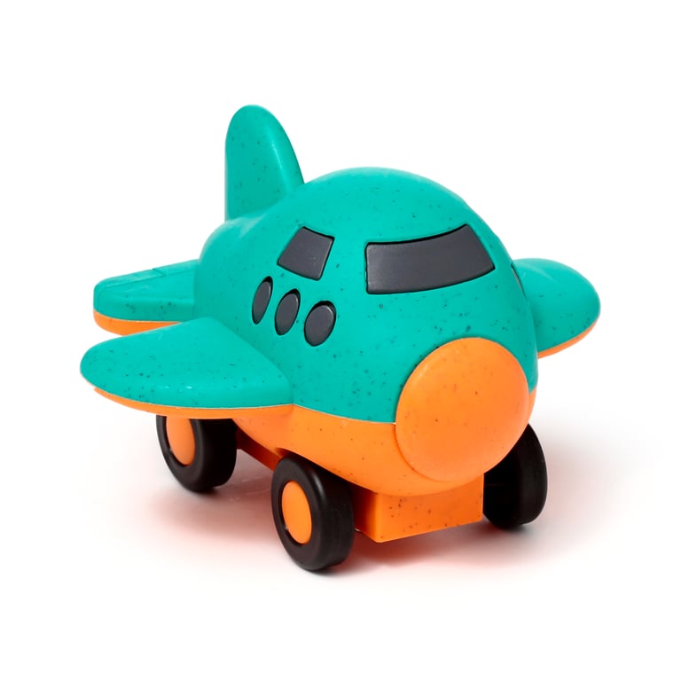 Kids Bioplastic Aeroplane Push Along Toy - Eco Friendly and CE Marked