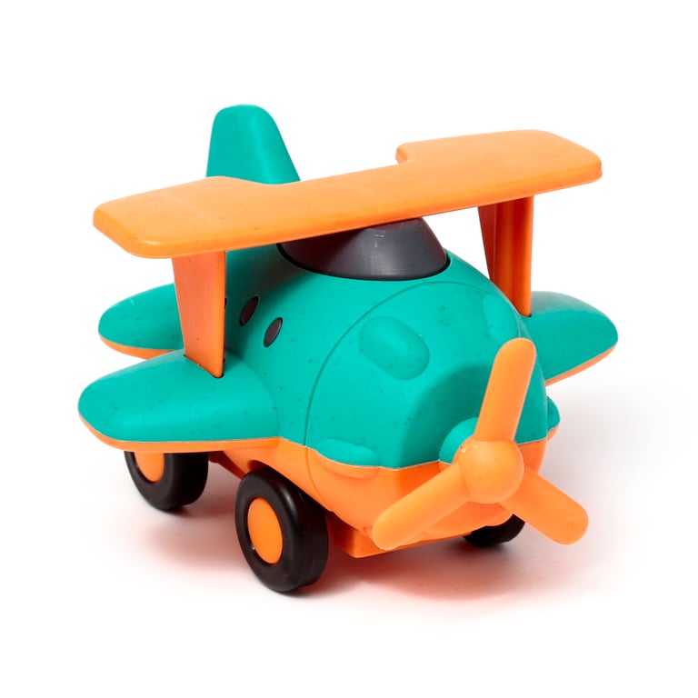 Kids Bioplastic Aeroplane Push Along Toy - Eco Friendly and CE Marked