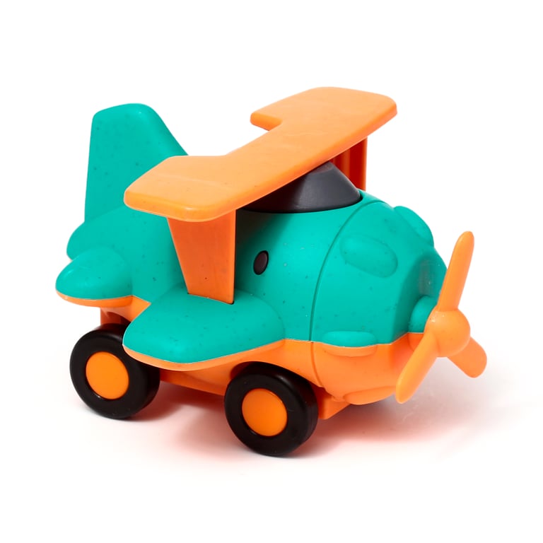 Kids Bioplastic Aeroplane Push Along Toy - Eco Friendly and CE Marked