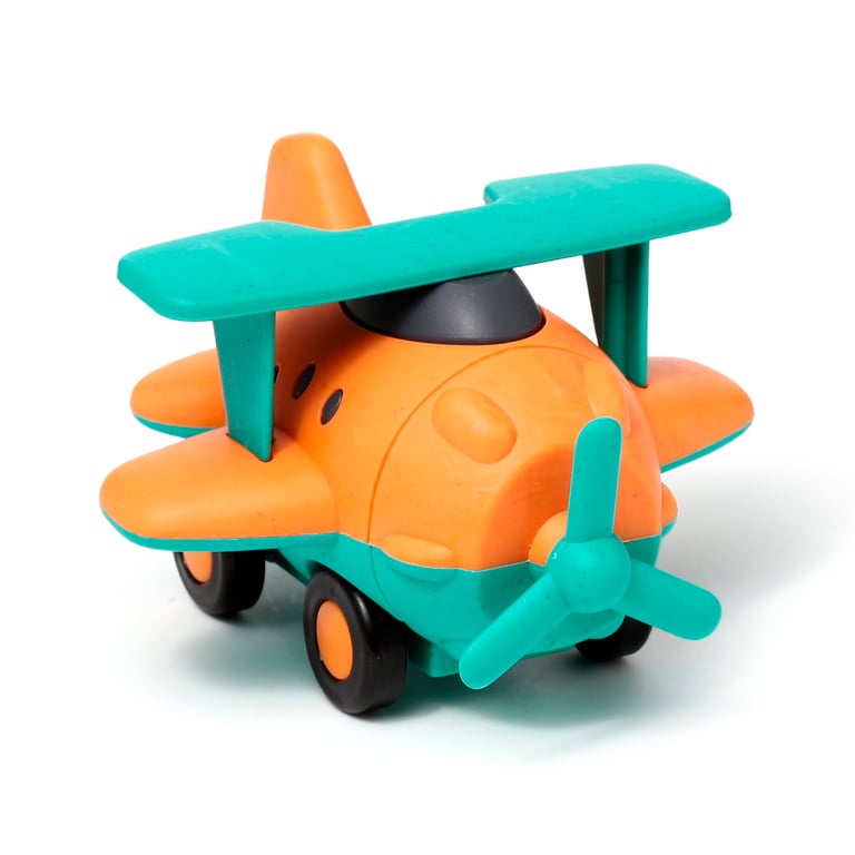 Kids Bioplastic Aeroplane Push Along Toy - Eco Friendly and CE Marked