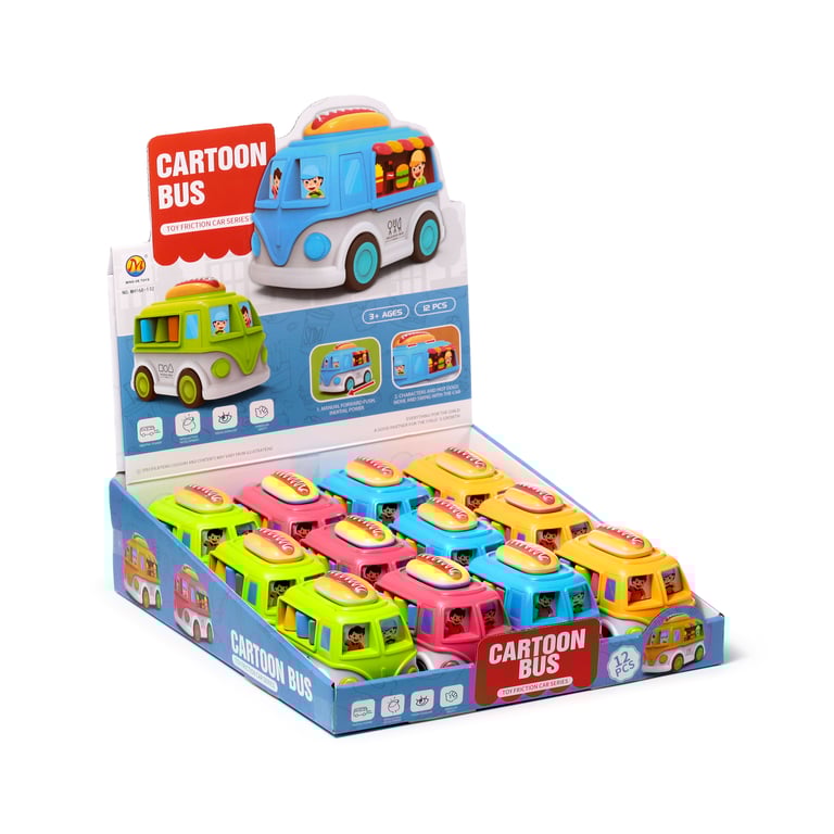 Kids Friction Action Toy - CE Marked Plastic Food Truck Suitable for Ages 3
