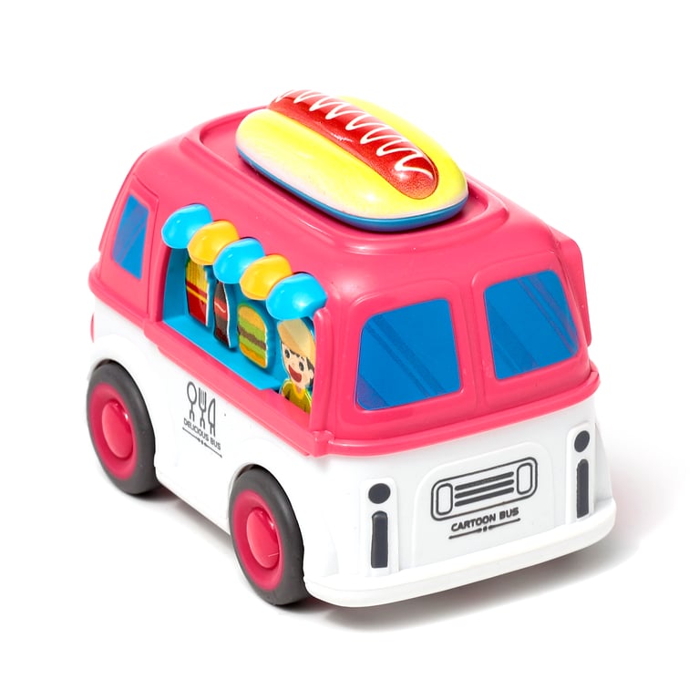 Kids Friction Action Toy - CE Marked Plastic Food Truck Suitable for Ages 3