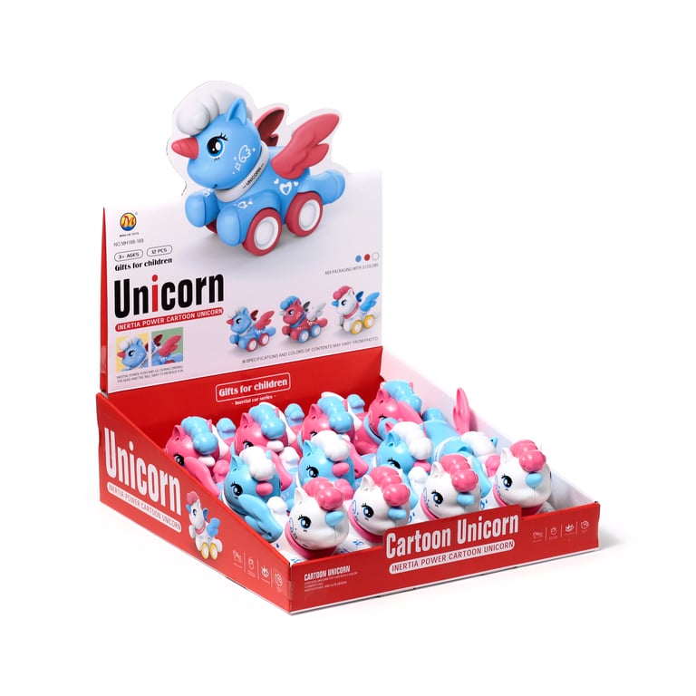 Winged Unicorn Press & Go Action Toy - CE Marked and EN71 Compliant
