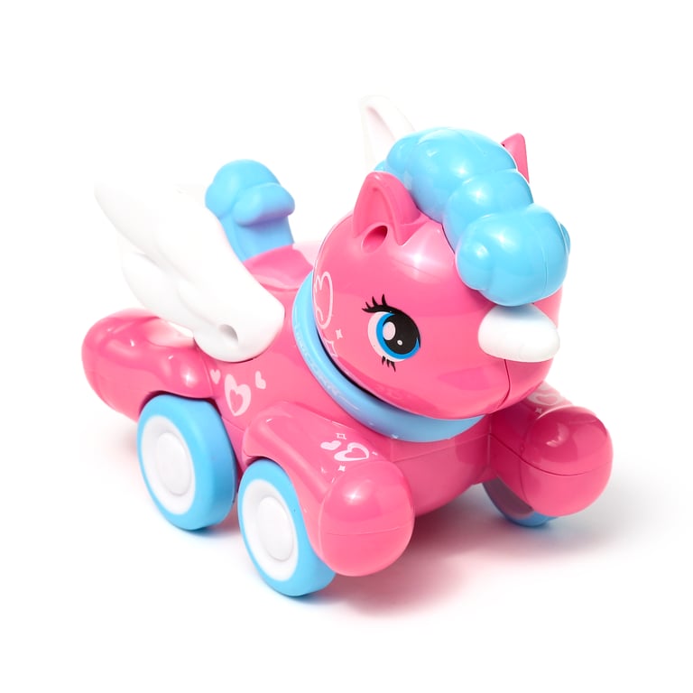 Winged Unicorn Press & Go Action Toy - CE Marked and EN71 Compliant