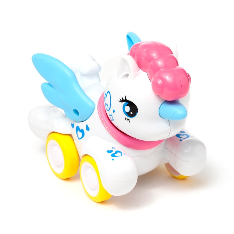 Winged Unicorn Press & Go Action Toy - CE Marked and EN71 Compliant