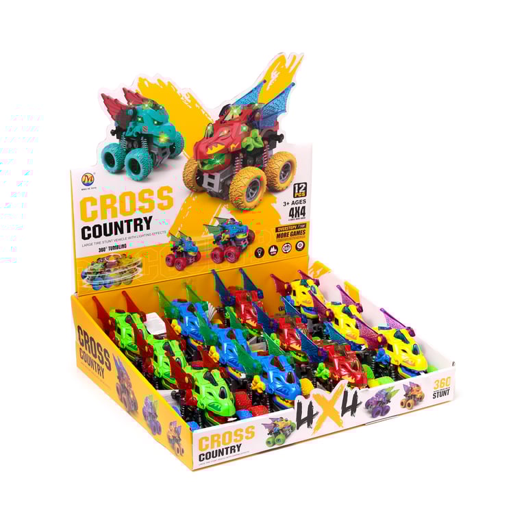 LED Dragon Head Stunt Action Toy - CE Marked, EN71 Compliant, Batteries Included