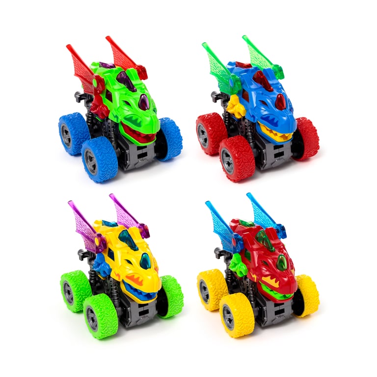 LED Dragon Head Stunt Action Toy - CE Marked, EN71 Compliant, Batteries Included