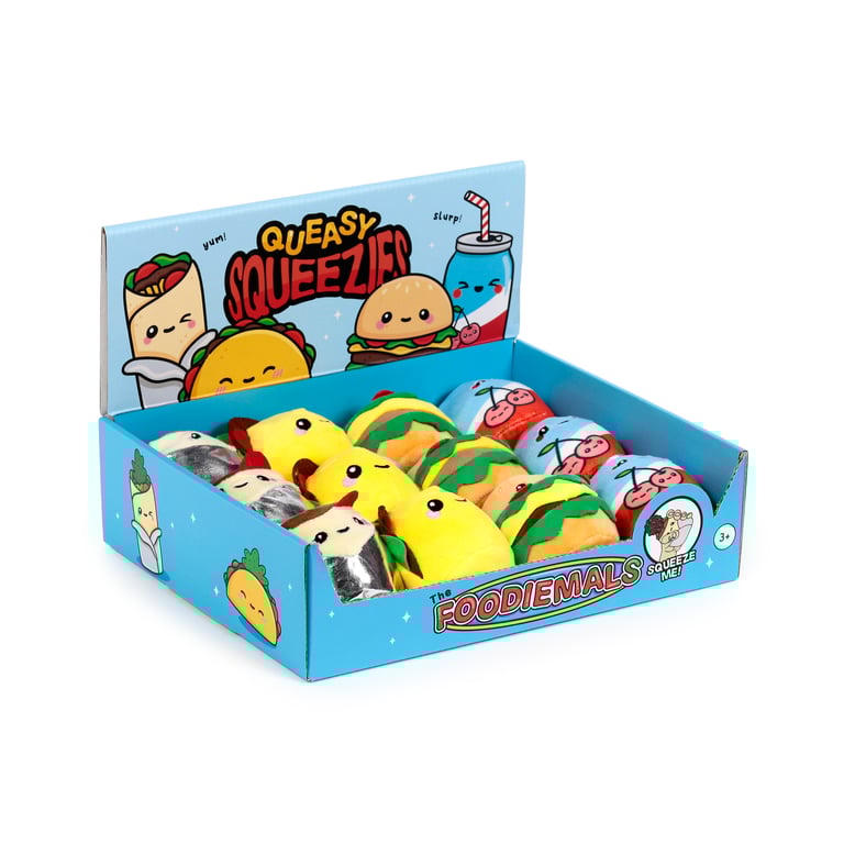 Queasy Squeezies Fidget Toy - CE Marked with Polyester & Polyacrylate Beads