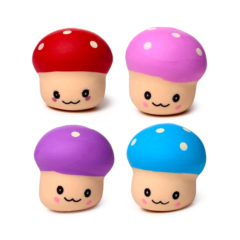 Mushroom Stretchy Squeezy Fidget Toy - CE/UKCA Marked & EN71 Compliant