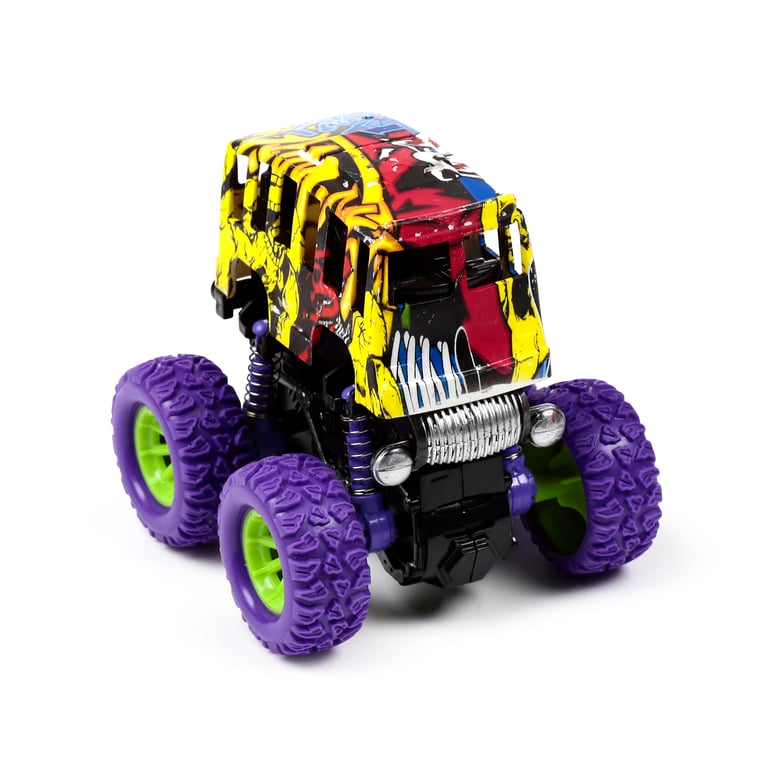 Stunt Graffiti Bus - Kids Friction Action Toy, CE/UKCA Marked & EN71 Certified for Ages 3