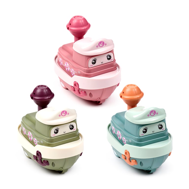 CE Marked Kids Friction Action Toy - Cute Plastic ABS Ship for 3 Years