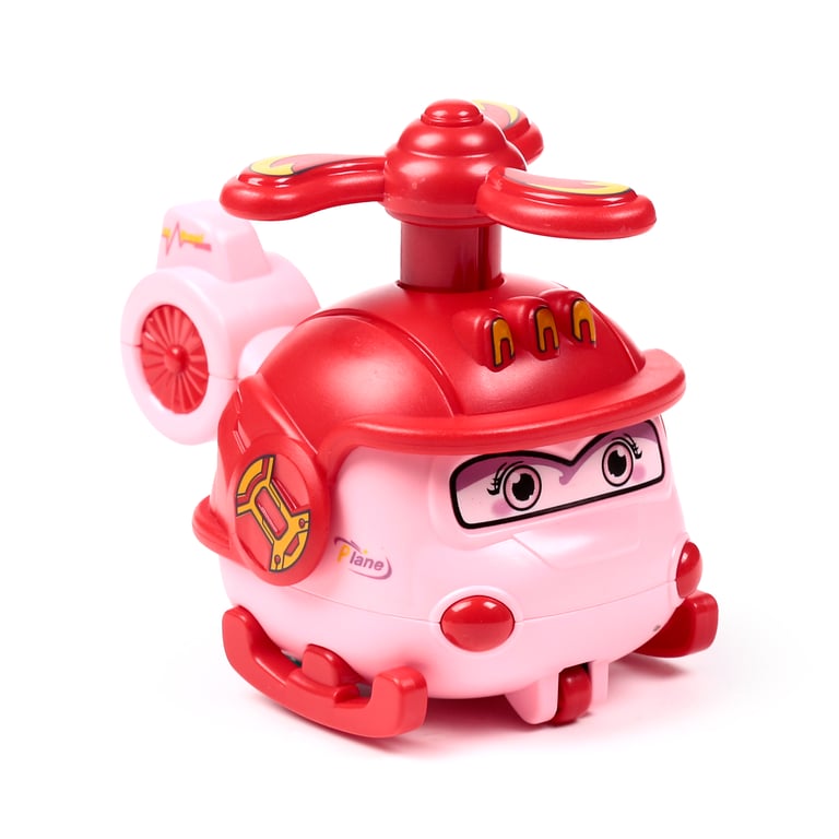 Press & Go Cute Aircraft Toy - EN71 Compliant and CE Marked Plastic Action Figure