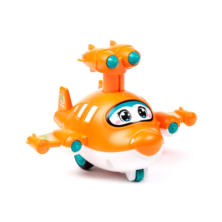 Press & Go Cute Aircraft Toy - EN71 Compliant and CE Marked Plastic Action Figure