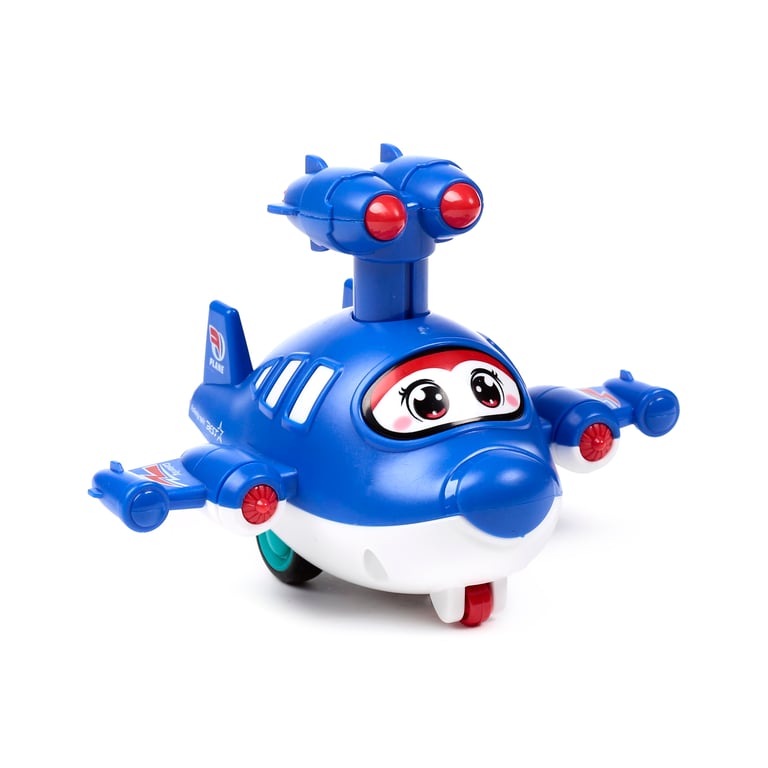 Press & Go Cute Aircraft Toy - EN71 Compliant and CE Marked Plastic Action Figure