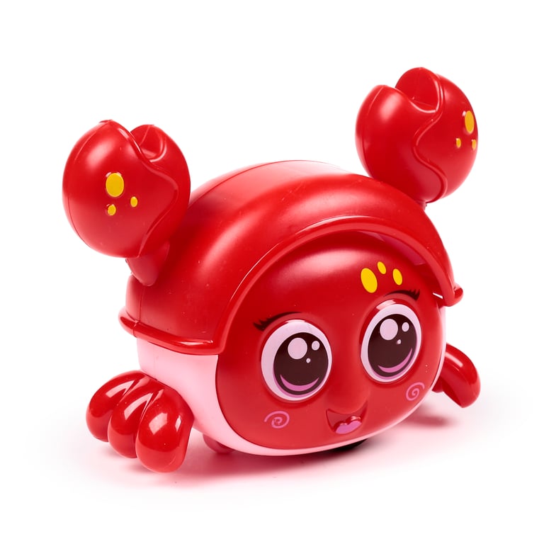 Press & Go Cute Crab Action Toy - Safe and Fun Plastic Playset for Kids