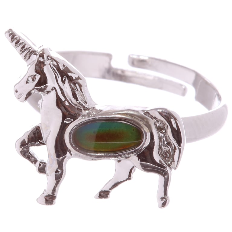 Adjustable Unicorn Mood Ring - CE & UKCA Marked, EN71 Certified Jewelry