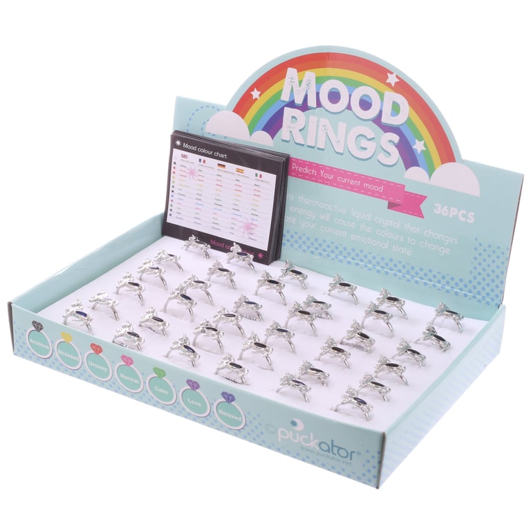 Adjustable Unicorn Mood Ring - CE & UKCA Marked, EN71 Certified Jewelry