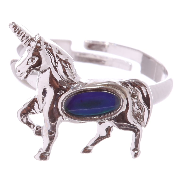 Adjustable Unicorn Mood Ring - CE & UKCA Marked, EN71 Certified Jewelry