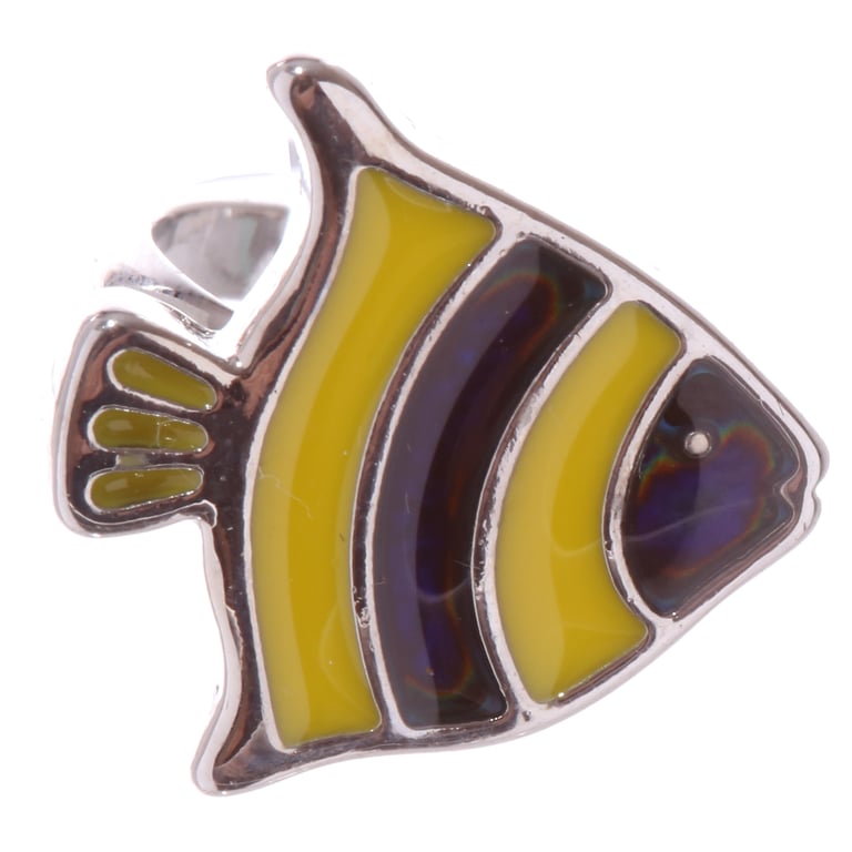 Sealife Mood Ring - Adjustable Zinc and Imitation Rhodium Jewelry CE Marked