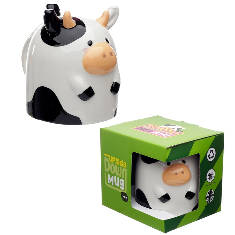 Ceramic Bramley Bunch Farm Upside Down Mug - 500ml, Dishwasher & Microwave Safe
