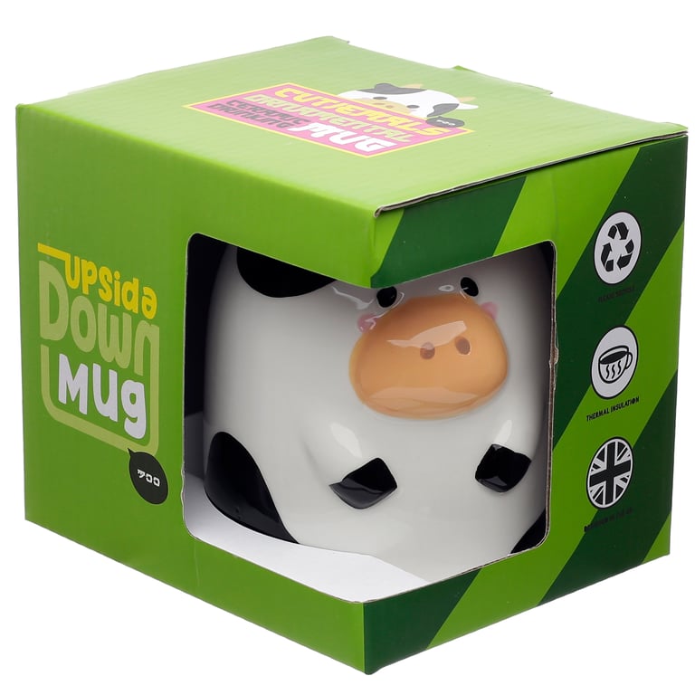 Ceramic Bramley Bunch Farm Upside Down Mug - 500ml, Dishwasher & Microwave Safe