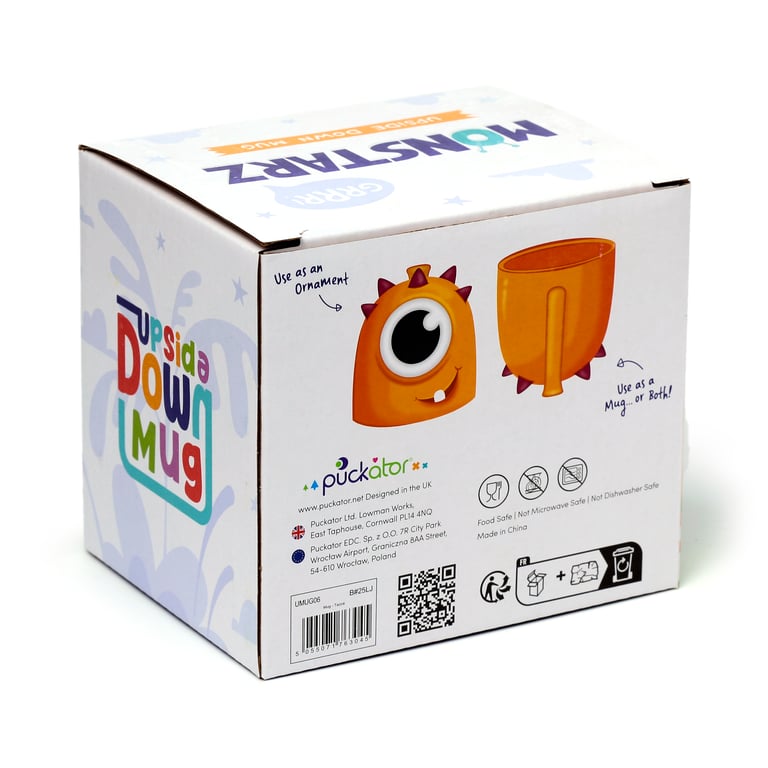 Monstarz Monster Upside Down Ceramic Mug - 550ml Food Safe Design