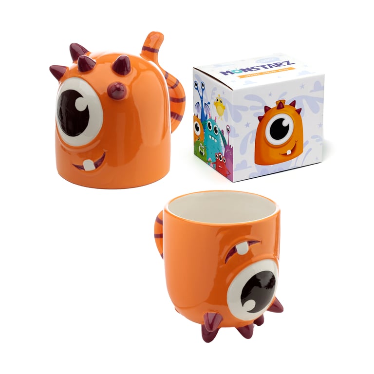 Monstarz Monster Upside Down Ceramic Mug - 550ml Food Safe Design