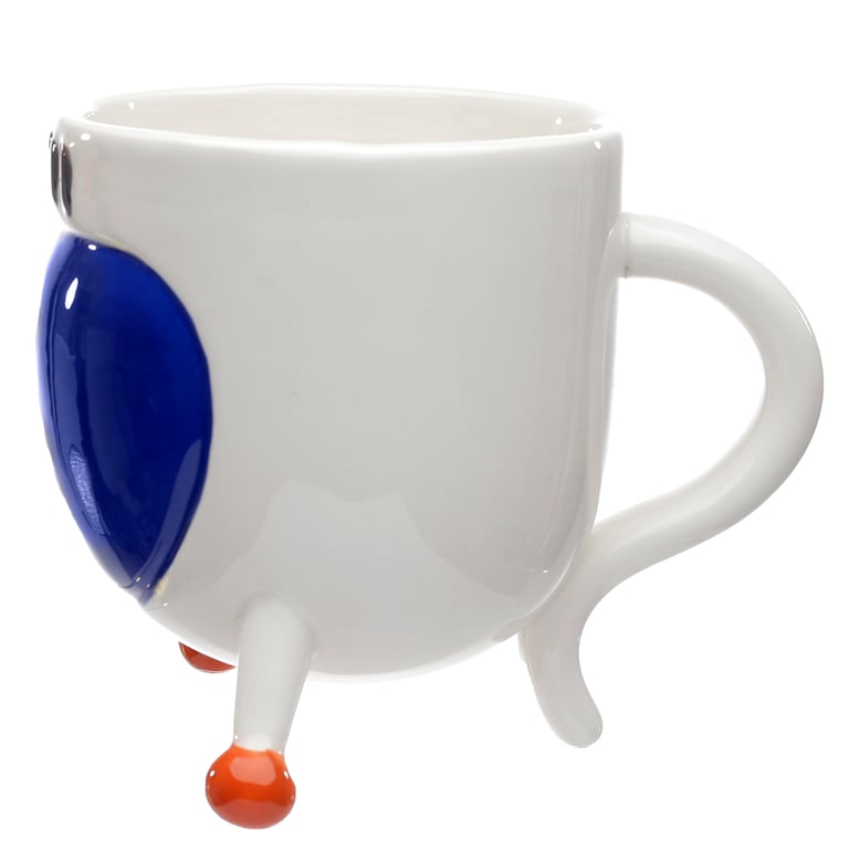 Space Cadet Astronaut Ceramic Upside Down Mug - Dishwasher and Microwave Safe Free Design