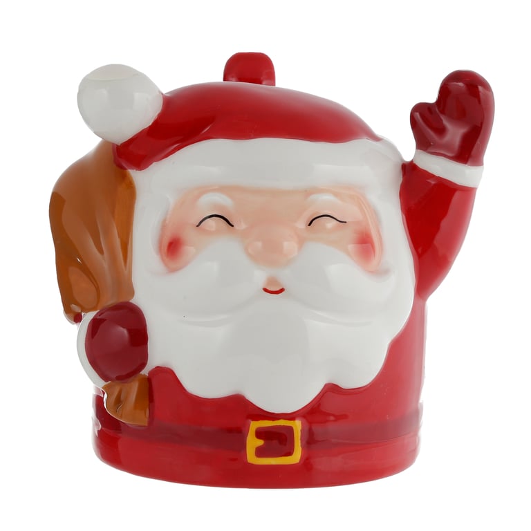 Christmas Santa Upside Down Ceramic Mug - 500ml Reversable Dishware