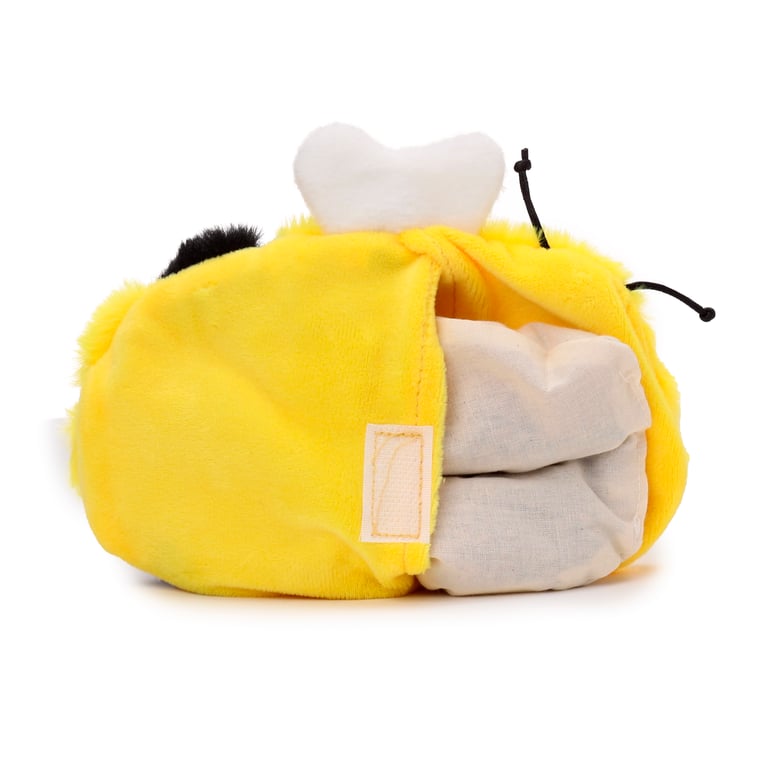 Microwavable Plush Lavender Heat Pack - Bumble Bee, Safety Approved Home Remedy Heat Therapy Pack with Wheat and Lavender Seeds