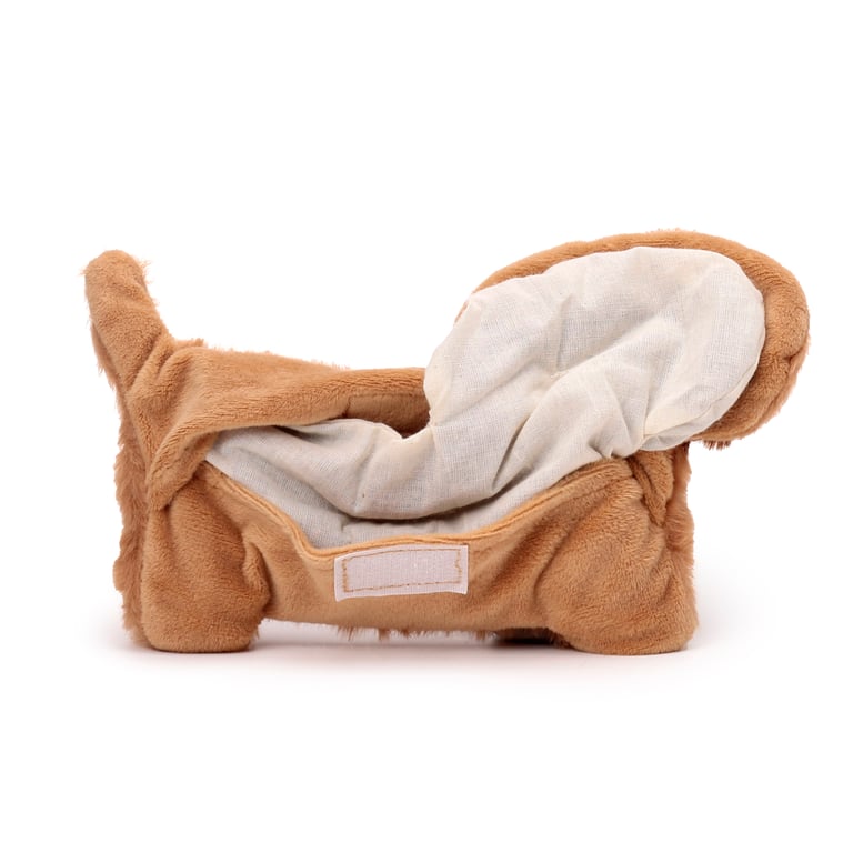 Microwavable Plush Lavender Heat Pack - Sausage Dog Soothing Comfort Cushion for Pets