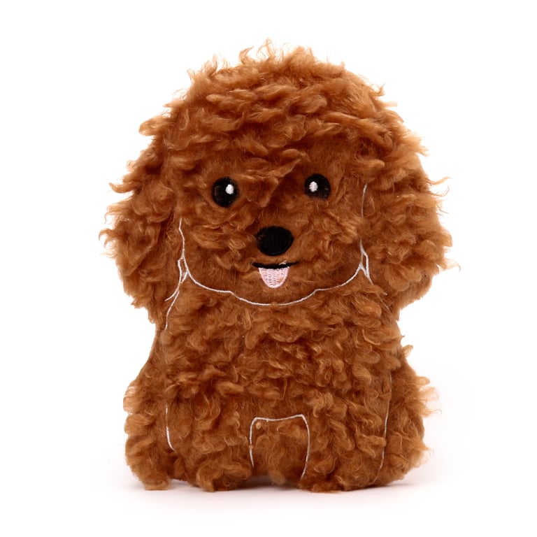 Microwavable Plush Lavender Heat Pack - Cavapoo Fluffy Dog, Safety Approved Home Comfort Product