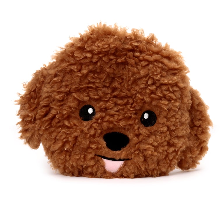 Microwavable Plush Lavender Heat Pack - Cavapoo Fluffy Dog Head: Child-Safe Home Remedy for Relief