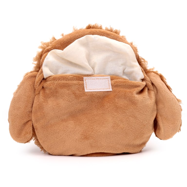 Microwavable Plush Lavender Heat Pack - Cavapoo Fluffy Dog Head: Child-Safe Home Remedy for Relief