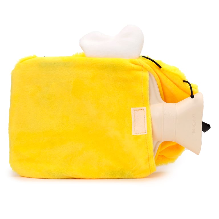 Hot Water Bottle with Plush Bumble Bee Cover 650ml - CE Marked Safety Standard