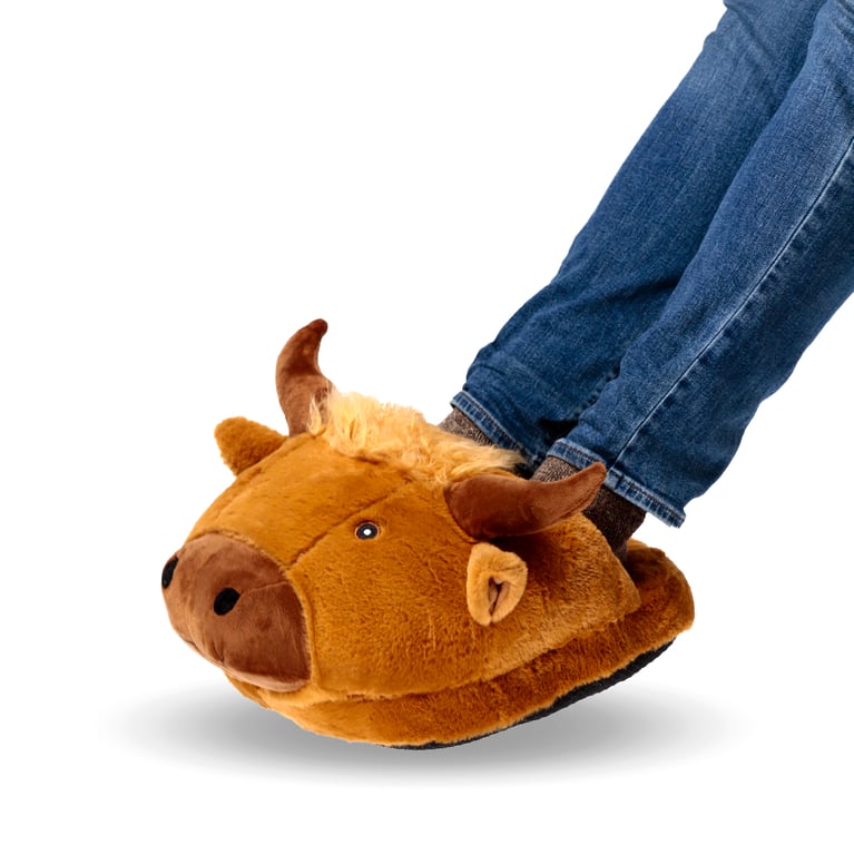 Plush Maxi Slipper Foot Warmer - Thermal Comfort with Polyester Construction and PE Sole