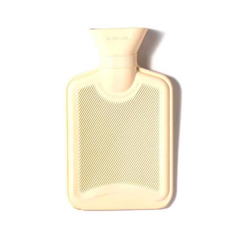 Hot Water Bottle with Plush Cover - CE Marked and Compliant with BS1970 Safety Standard