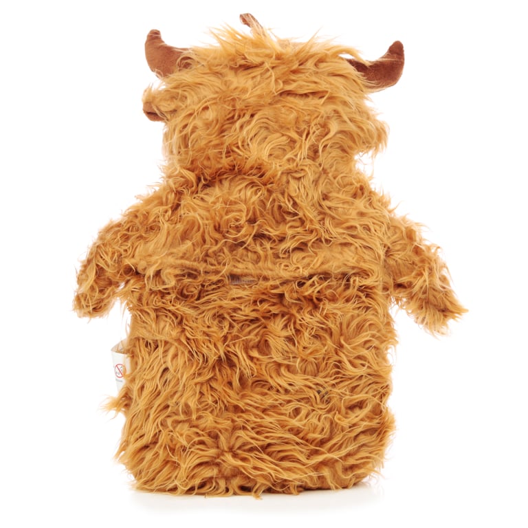 Highland Coo Hot Water Bottle 650ml - CE/UKCA Marked & Soft Plush Cover