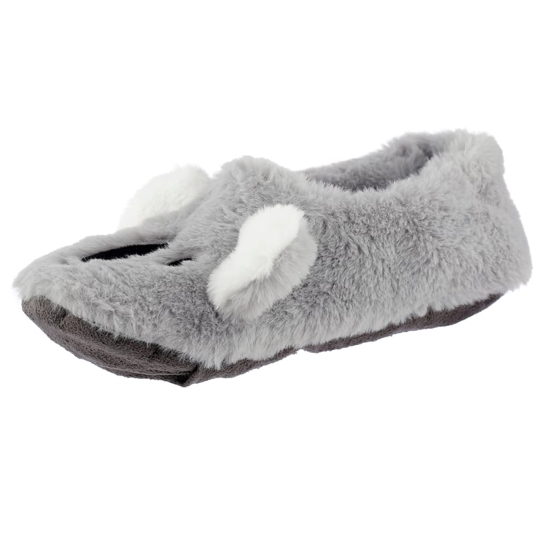 Toesties Heat Wheat Pack Warmer Slippers - Koala, Cozy Heatable Slippers with Wheat & Lavender Seeds for Warm Feet