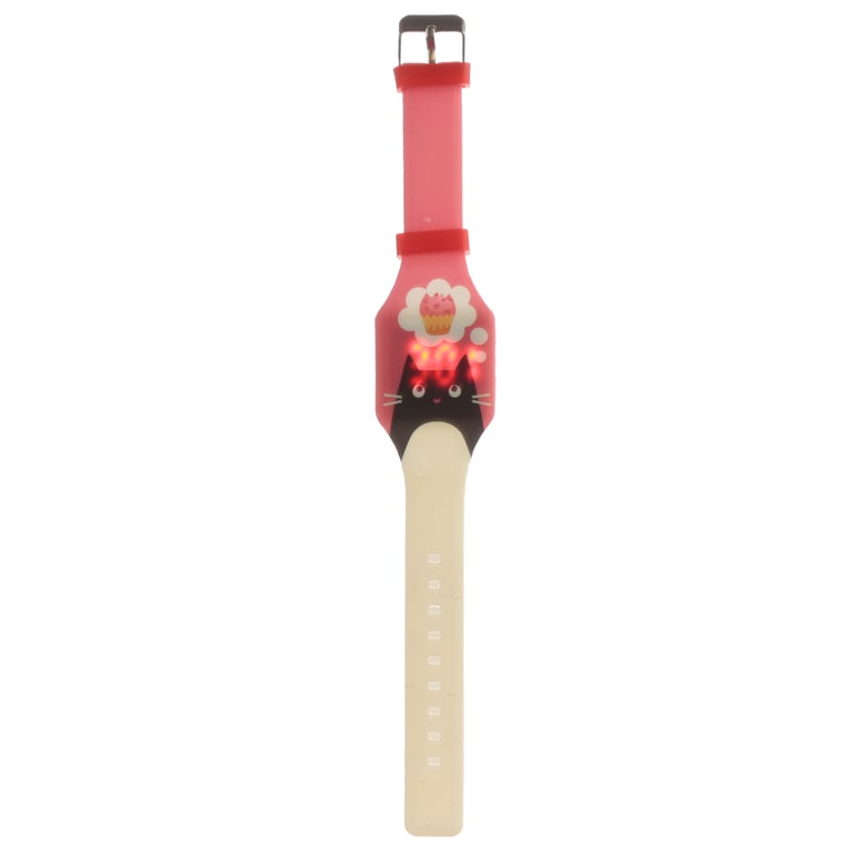 Silicone Digital Watch - Feline Fine Cat with CE Marking and Batteries Included