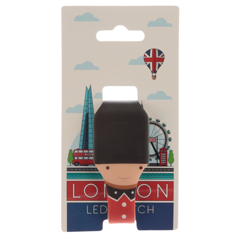 Silicone London Icons Digital Watch - CE Marked, CR2016 Battery Included