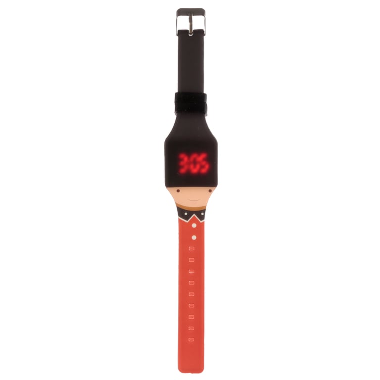 Silicone London Icons Digital Watch - CE Marked, CR2016 Battery Included