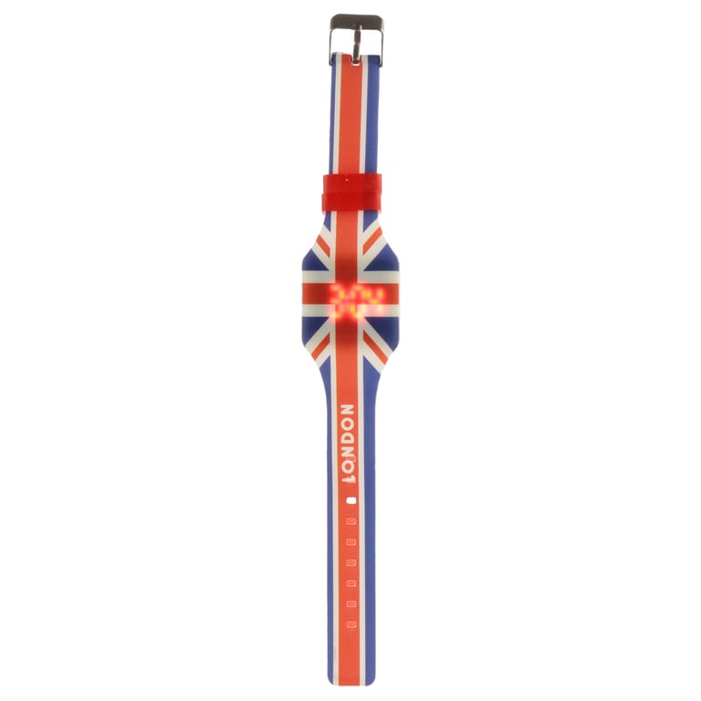 Silicone London Icons Digital Watch - CE Marked, CR2016 Battery Included