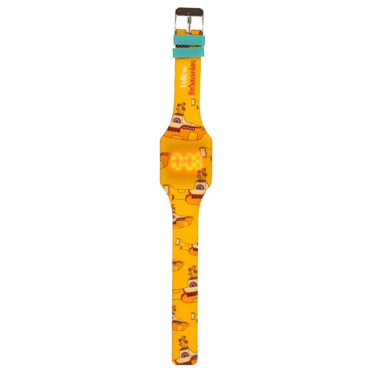 Yellow Submarine Silicone Digital Watch - Battery Included, CR2016